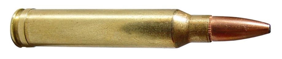 Cartouche métallique à balle de calibre 300 Winchester Magnum; un calibre très répandu et apprécié des chasseurs de grand gibier Français. 